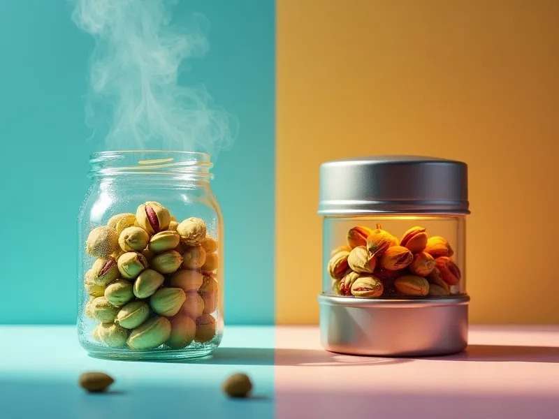 اثر نور و شرایط محیطی برای نگهداری پسته